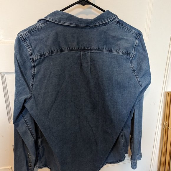 Calvin Klein Denim Button Down Shirt - Picture 3 of 4